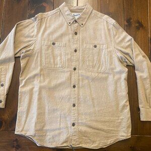 Duluth Trading Co Men's XL Free Swingin' Solid Flannel Slim Fit Shirt